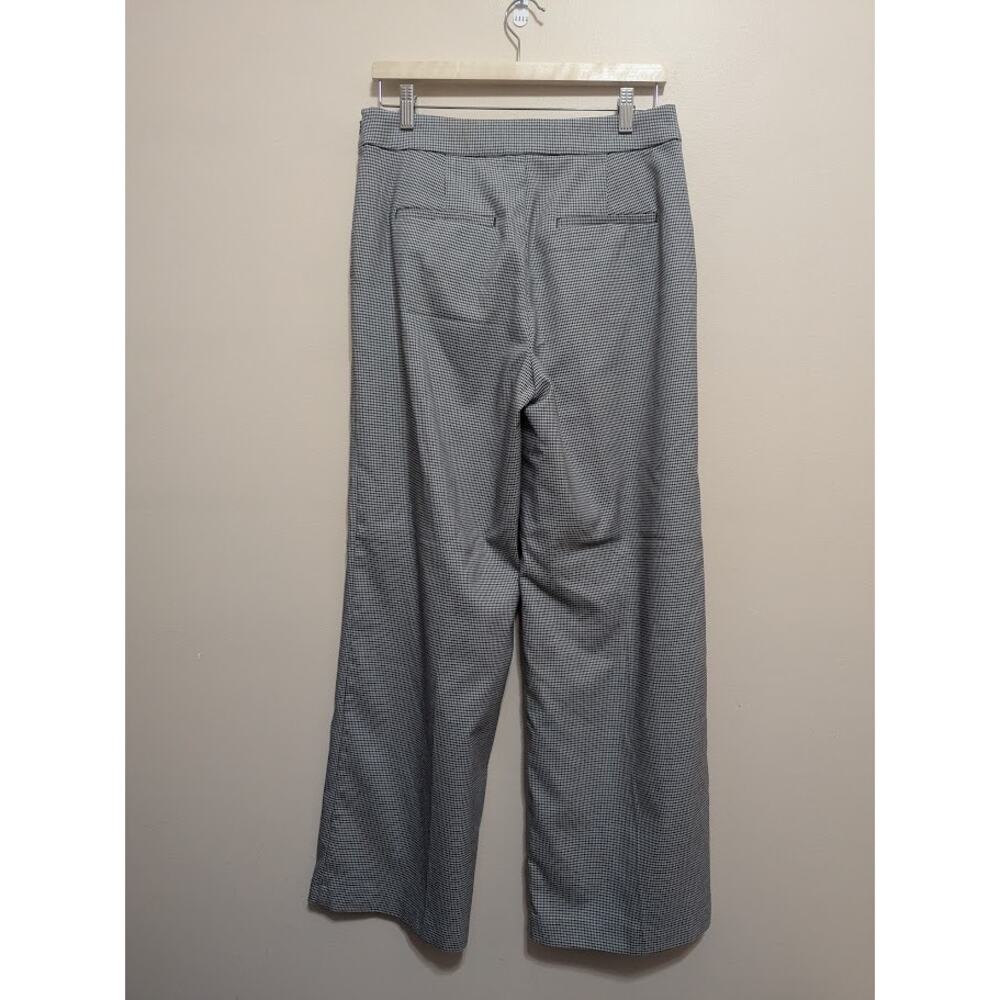 LOFT Black White Checkered Straight Leg Dress Pant Trouser Size 6 - Picture 6 of 6